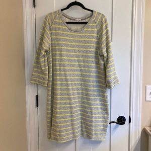 Gap 3/4 Sleeve Sweatshirt Dress